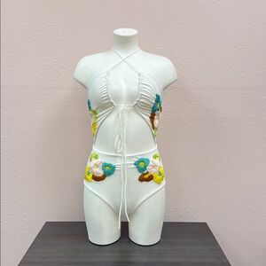 Lolli White Floral One Piece Swimsuit